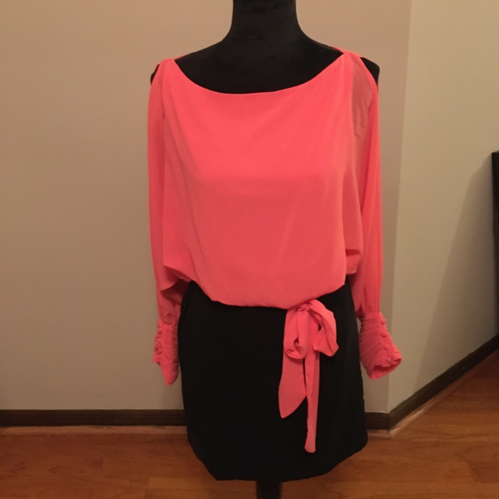 Pink and Black Dress by Black